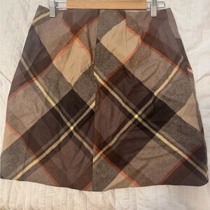 Talbots Wool Plaid Skirt